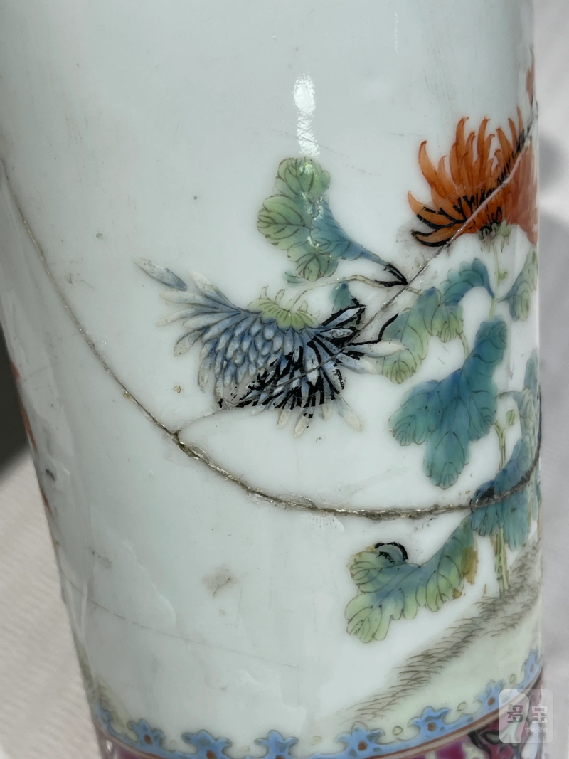 清代 粉彩花鸟纹瓶一组二十一件 - 图73